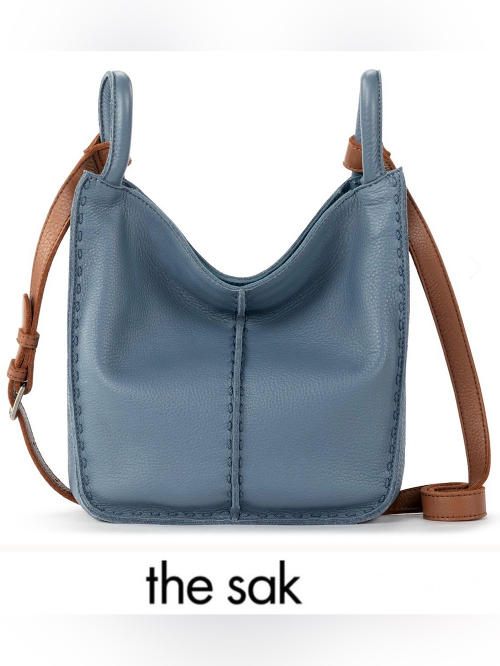 THE SAK Los Feliz Maritime Soft Slouchy Leather Tassels Shoulder Tote Crossbody